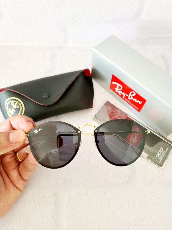 Ray-ban - ROUND BLAZE DOURADO PRETO - Image 3